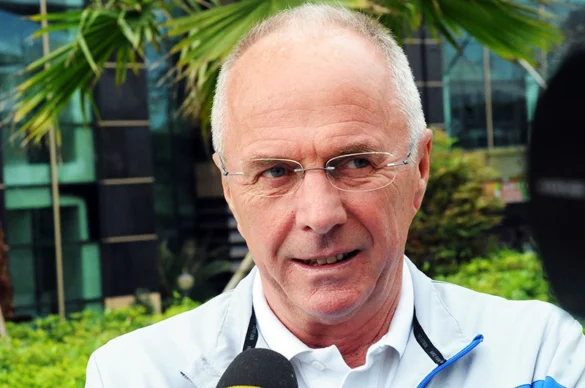 Bilden är på Sven-göran "Svennis" Eriksson under tiden har var tränare i Kine, 2014.