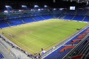 Fotbolls EM damer 2025. Bilden visar en av arenorna under damernas europeiska mästerskap i fotboll i Schweiz 2025.